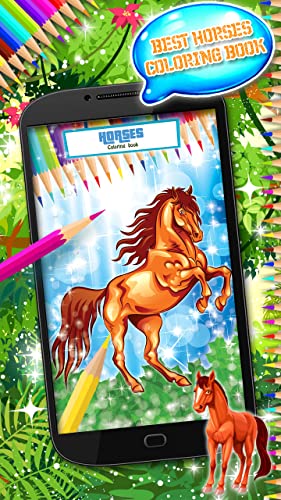 Libro para colorear caballos