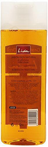 Lida - Jabón 100% natural de glicerina - Elaboración tradicional, 600 ml