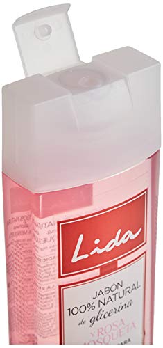 LIDA Jabón 100% Natural Glicerina y Rosa Mosqueta - 600 ml (1115-22025)
