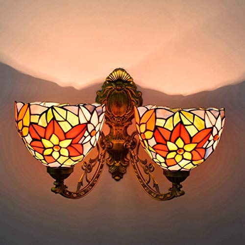 LILICEN Corredor Minimalista británica Cabeza del Doble de la lámpara de Pared Creativa Significado del vitral Salón Comedor de Cristal de la lámpara lámpara de Pared decoración