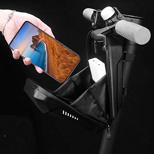 Linghuang EVA Rigid Electric Scooter Front Hanging Bag para Xiaomi MI Mijia M365 Sedway Ninebot ES ES1 / ES2 / ES3 / ES4 Bolsa de Almacenamiento Impermeable para Scooter Eléctrico (L)