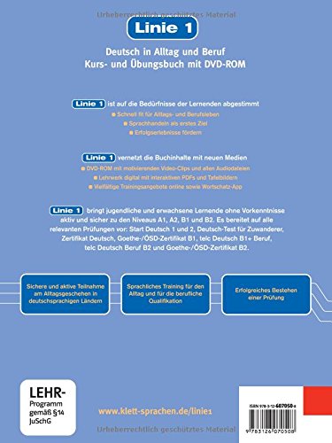 Linie 1 a1.1, libro del alumno y libro de ejercicios + dvd-rom: Kurs- und Ubungsbuch A1.1 mit DVD-Rom