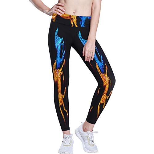 Linomo – Pantalones de yoga para mujeres con cintura alta, diseño de animales galaxias, correr, entrenar, correr, yoga, leggings para mujeres