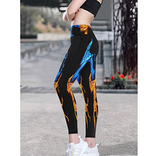 Linomo – Pantalones de yoga para mujeres con cintura alta, diseño de animales galaxias, correr, entrenar, correr, yoga, leggings para mujeres