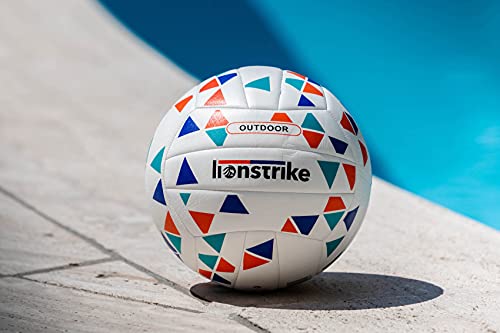 Lionstrike Fairtrade - Voleibol de voleibol para exteriores, playa, parque y jardín, costuras impermeables y superficie antideslizante para jugar en condiciones húmedas