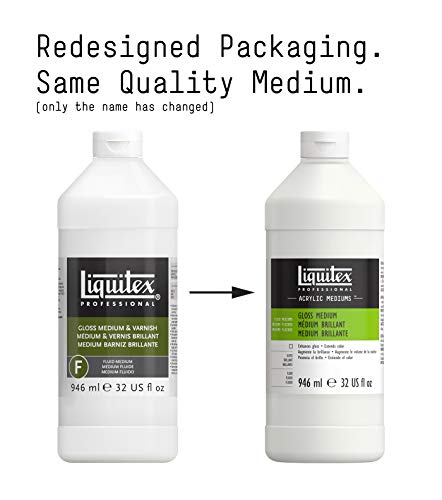 LIQUITEX Médium Fluido Barniz Brillante Profesional, 946 ml (Paquete de 1), 946