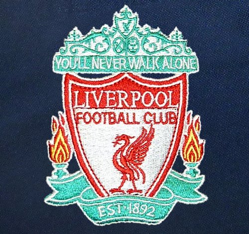 Liverpool FC - Polo Oficial para Hombre - con el Escudo del Club - Azul Marino - XL