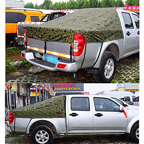 LJIANW-lonas impermeables exterior, Lona por Camionetas Paño Impermeable Variedad De Modelos Lona Engrosada Protege El Carruaje Seguridad, Fácil De Instalar (Color : Green-B, Size : 1.5X1.8M)