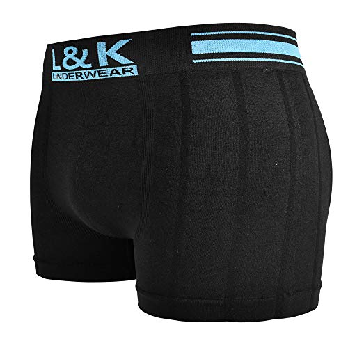 L&K Bóxer de Microfibra para Hombre Multicolor 1208, Pack de 8 XL/2XL