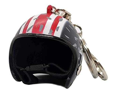 Llavero casco de moto deportivo con dibujos animados superhéroe, regalo, joyeria estrella