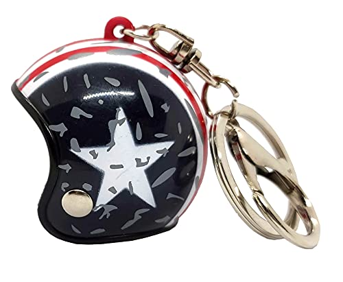 Llavero casco de moto deportivo con dibujos animados superhéroe, regalo, joyeria estrella