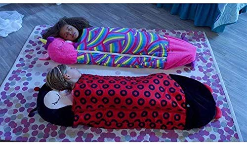 LLZZJ Happy Kids Nappers Play Pillow Fun Sleeping Saco de Dormir Plegable Suave para niños Saco de Dormir de Animales y Adornos de Navidad-Perro Amarillo