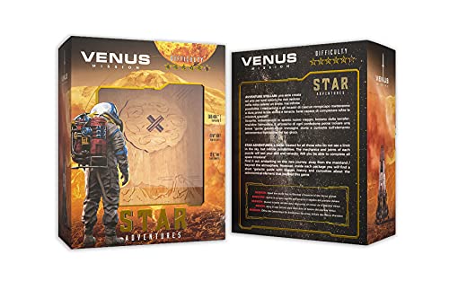 Logica Juegos Art. La Misión de Venus - Rompecabezas de Madera - Cofre Secreto - Dificultad 5/6 Increíble - Serie Star Adventures