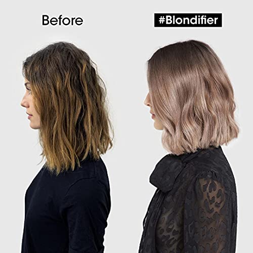 L’Oréal Professionnel | Acondicionador restaurador e iluminador para cabellos con mechas o rubios, Cool Blondifier, SERIE EXPERT, 200mL