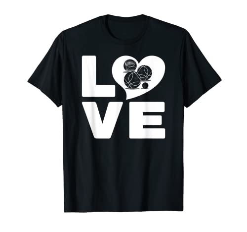 Love Boule Outfit Conjunto de pelota de petanca de corazón Camiseta