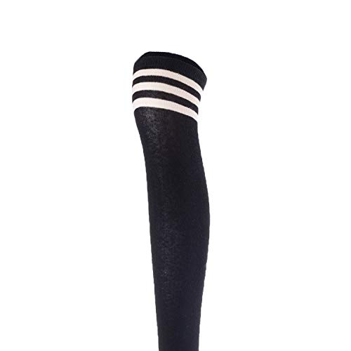 Lovely Annie Remarkable Big Girl - Calcetines largos de algodón para mujer, 3 pares, colores y elegantes, talla 2.5-7 (negro, gris oscuro, vino) J1022