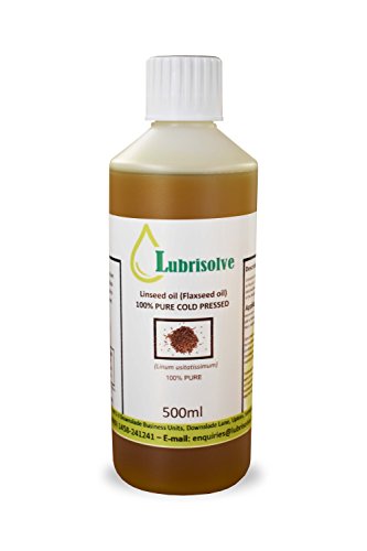 Lubrisolve Online Aceite de linaza – Aceite de linaza 100% Puro prensado en frío – 500 ml