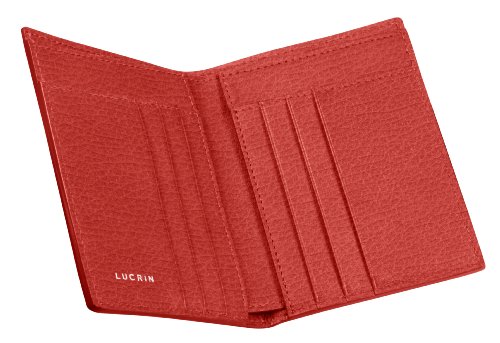 Lucrin - Cartera de lujo - Rojo - Cuero Granulado