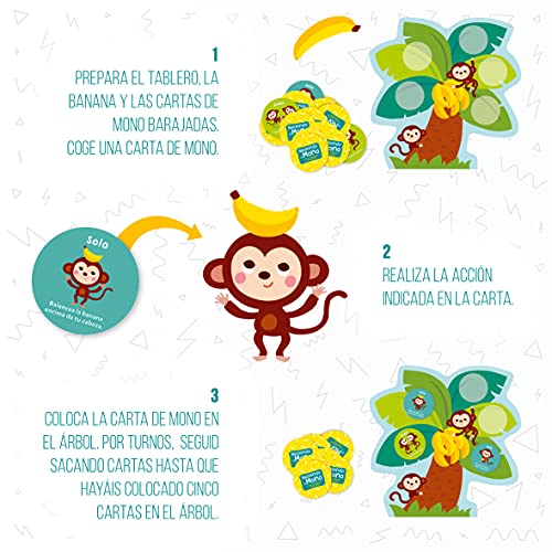 LUDILO Hacemos el mono, niños 2 años, Jugar en familia, habilidades motoras, infantiles, juegos educativos, motricidad 80981