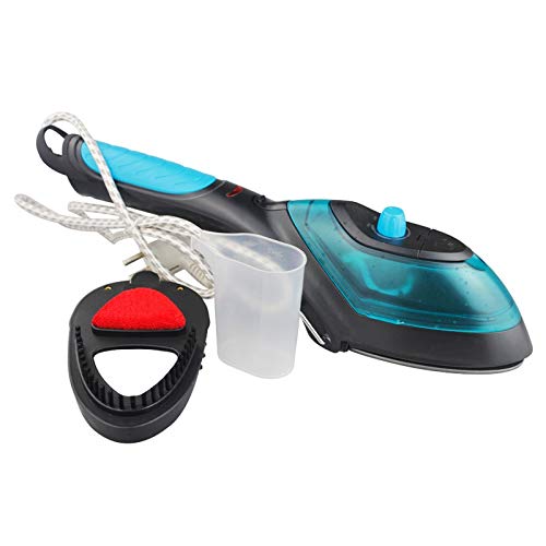 Luoshan YB-888 900W 2 en 1 Hogar multifunción Pequeña planchadora portátil de Viaje Máquina portátil portátil for Colgar a Vapor con Cepillo de Vapor y Taza de medición, Enchufe de la UE (Negro)