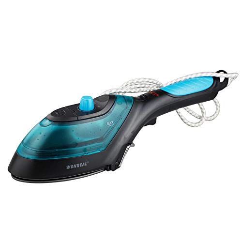 Luoshan YB-888 900W 2 en 1 Hogar multifunción Pequeña planchadora portátil de Viaje Máquina portátil portátil for Colgar a Vapor con Cepillo de Vapor y Taza de medición, Enchufe de la UE (Negro)