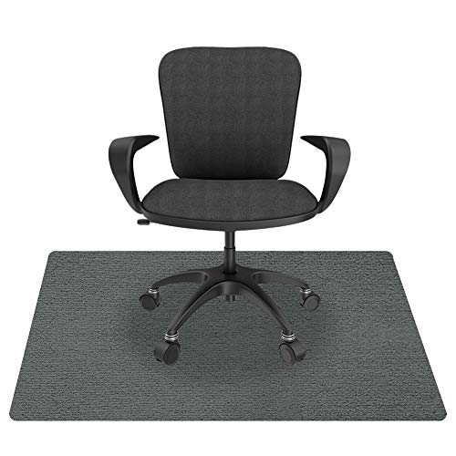 Lurowo - Alfombra de protección de suelo, alfombra para silla de oficina de PVC con diseño antideslizante, alfombra de suelo para suelos duros, laminados y azulejos, 140 x 90 cm