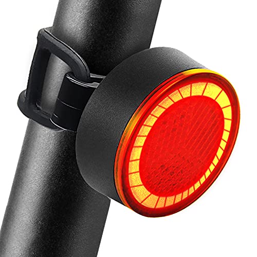 Luz Bicicleta Trasera 120 Lúmenes con Modos Flash Constante, Luces Bicicleta Potentes de Freno Automático Recargable & Impermeable - JOFLY