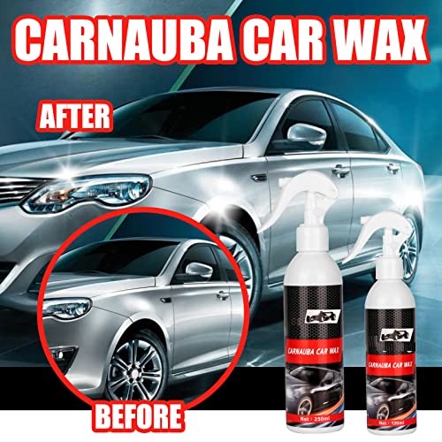 LXYQ Wax Spray For Shine, Polish Top Coat Paint Protection, Car Polish Car Shine Spray Wax, Carnauba Car Wax, Protective Coating with Dust Resistance (250ML)