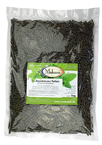 Makana 16 pellets de Hierbas respiratorias, con comino Negro, Bolsa de 1000 g (1 x 1 kg)
