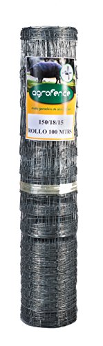 Malla anudada galvanizada Agrofence 150/18/15 (100 mts lineales por rollo)