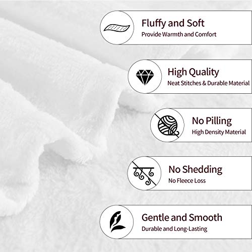 Manta de forro polar de burro blanco y negro, manta versátil, suave y esponjosa para cama y sofá de viaje, individual de 80 x 60 pulgadas