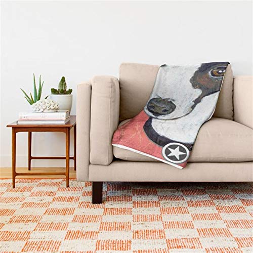 Manta de Retrato de Galgo Divertido Impreso Suave niño niña bebé   Mantas de Lana de Coraltamaño Muti sábanas de sofá cálidas de Primavera