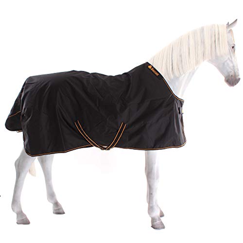 Manta para caballo Bucas Irish Turnout Light 50 g Classic 1200D - color negro/oro