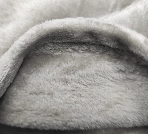 Manta para Sofá de Franela | Mantas para Cama Suave, Manta Pelo Microfibra Transpirable, Manta Polar Multiusos (Gris, 180_x_220_cm)