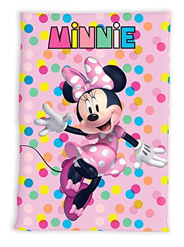 Manta polar de microfibra para niños, suave y acogedora, regalo (Minnie Mouse)