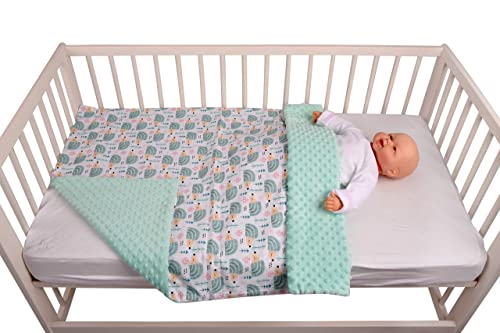 Mantas para Bebés 75x100cm Multifunción 100% Algodón Öko-Tex Medi Partners Confortable Minky Cochecito Suave y Mullida Universal