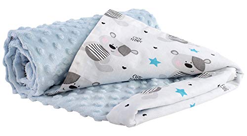 Mantas para Bebés 75x100cm Multifunción 100% Algodón Öko-Tex Medi Partners Confortable Minky Cochecito Suave y Mullida Universal