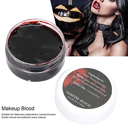 Maquillaje Gel de sangre coagulada, Maquillaje sangre Disfraz de Halloween Escenario Herida Cicatriz Sangre falsa Maquillaje de efecto especial Sangre