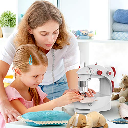 Máquina de Coser Infantil para Principiantes con Material de Bolsa de Bricolaje Navidad
