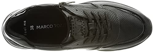 MARCO TOZZI Damen 2-2-23787-27 Sneaker, Zapatillas Mujer, Peine Negro, 39 EU