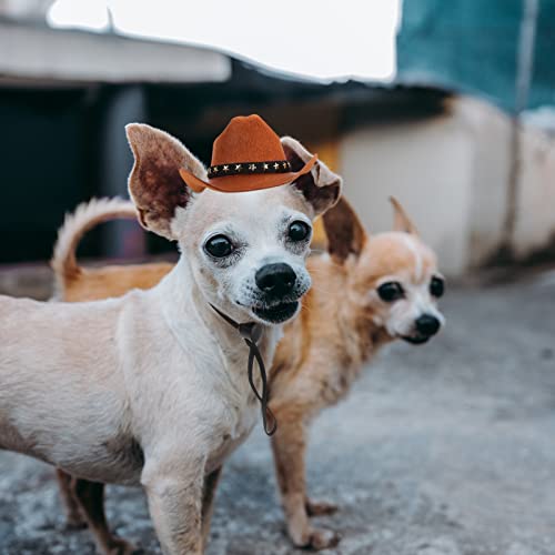 Mascota Sombrero Vaquero Divertido Gorro Gato de Perro de Sombreros del Partido del Carnaval de Disfraces para Los Accesorios del Traje de Vaquero S