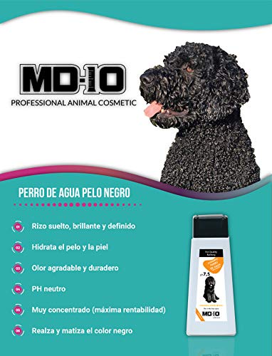 MD-10 COLLECTION Champú Perro de Aguas Pelo Negro (750 ml)