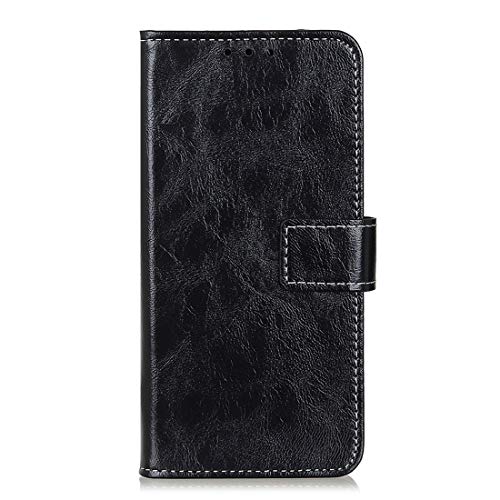 MDYHMC YXCY Ayhh Caja de Cuero Horizontal de la Textura Horizontal de la Textura del Caballo Retro con el Soporte y Las tragamonedas de Las Tarjetas Billetera y Marco de Fotos for ZTE Blade A5 2019