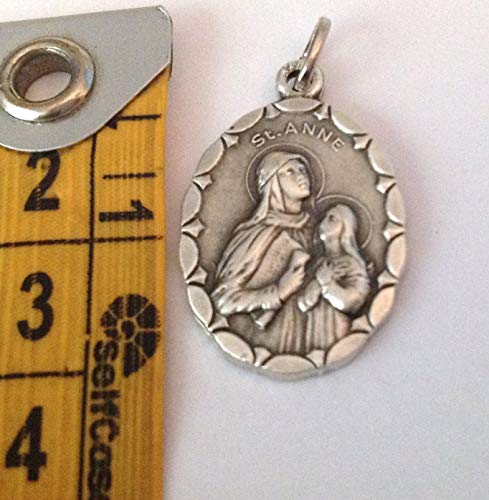 Medalla Ovalada de Santa Ana (Madre de la Santísima Virgen María) - Medallas de Santos Patronos