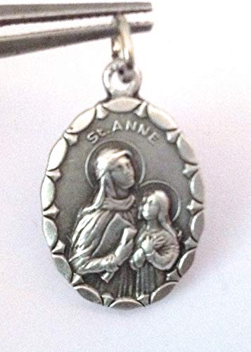 Medalla Ovalada de Santa Ana (Madre de la Santísima Virgen María) - Medallas de Santos Patronos