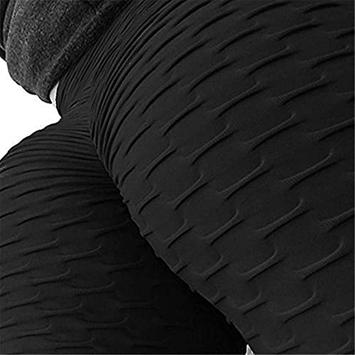 Memoryee Leggings Mujer Push Up Mallas Pantalones Deportivos anticeluliticos Suave Elásticos Alta Cintura Elásticos Yoga Fitness de Control la Barriga/Black/M