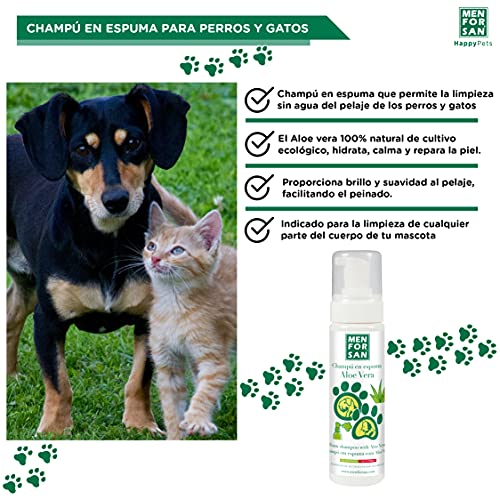 MENFORSAN Champú en Espuma con aloe Vera - Perros Y Gatos - 200 ml