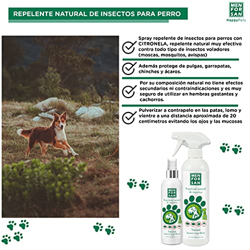 MENFORSAN Repelente Natural de Insectos con citronela Perros - 250 ml
