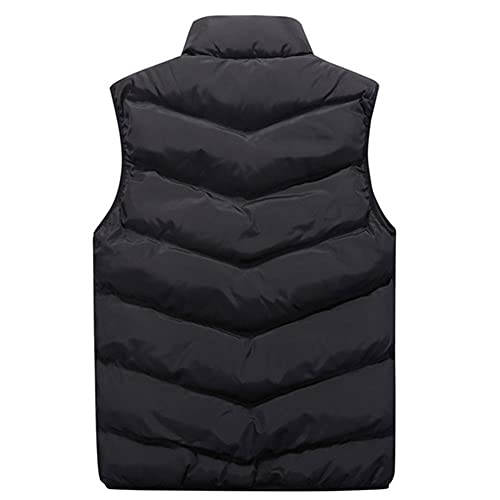 Mens Padded Gilet - Puffer Vest, Body Warmer, Lightweight Sleeveless Jacket, Quilted Coat - for Winter Travelling, Walking