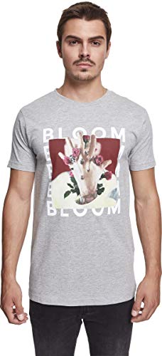 MERCHCODE Merch Código Hombre MGK Bloom tee – Camiseta, Hombre, MGK Bloom tee, Gris, Extra-Large